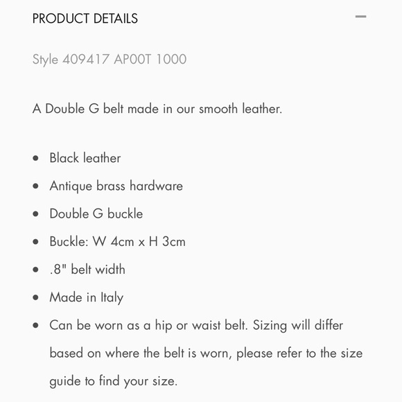 Gucci Thin Leather Belt Double G Buckle - Picture 4 of 5